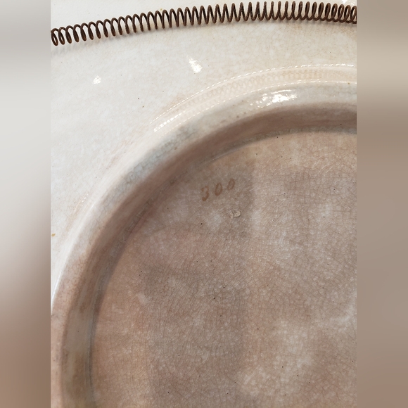 5 Vintage Green Floral Plates with Gold Rim - Picture 9 of 16